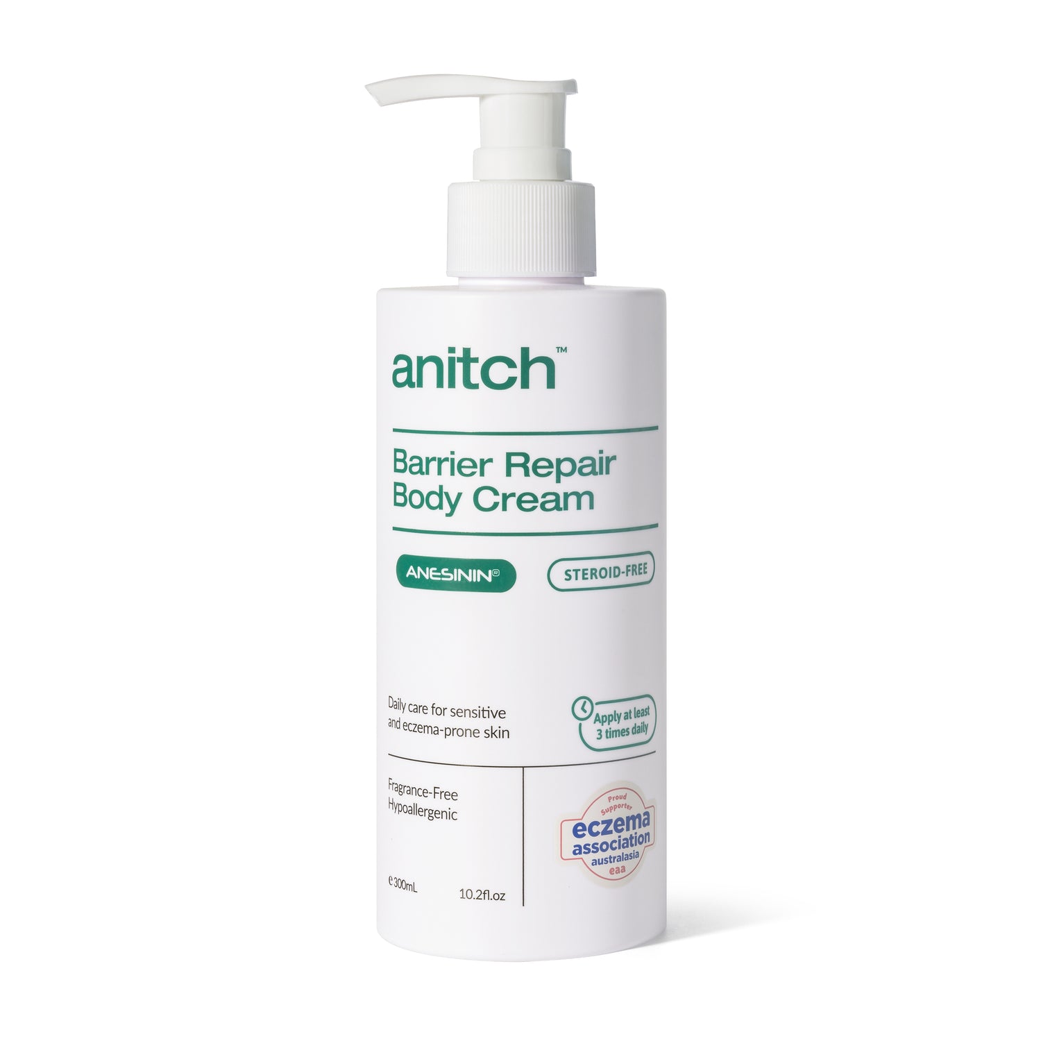 Anitch Barrier Repair Body Cream bottle on a white background